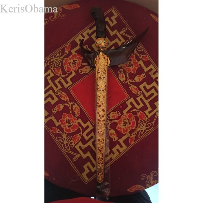 

keris topengan jati gembol, Cendana, sono antik