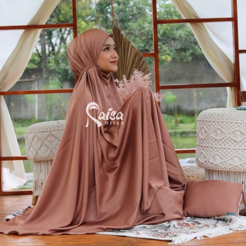 Mukena Satin Silk Premium Dewasa Travel Umrah Murah