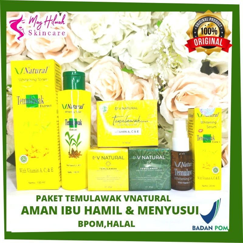 PAKET TEMULAWAK VNATURAL BPOM ASLI ORIGINAL