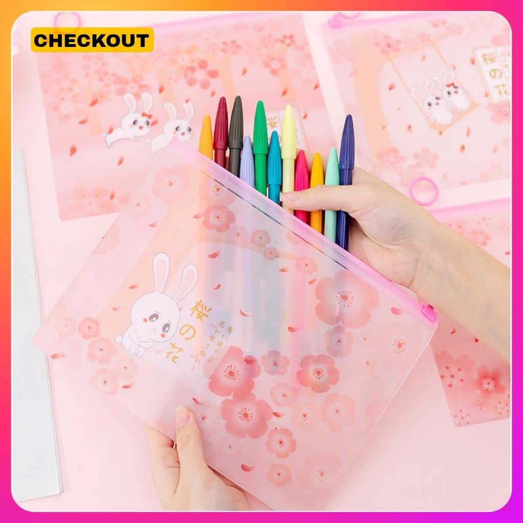 

ALINEA - KOTAK PENSIL TRANSPARAN MOTIF KAWAI RABBIT LUCU UNIK / KOTAK PULPEN / TEMPAT ALAT TULIS PP105