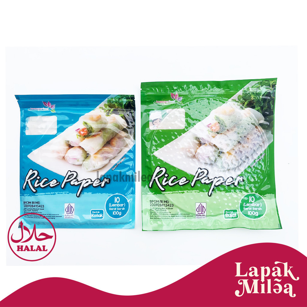 

Rice paper Kulit Lumpia Vietnam Spring Roll Banh Trang 10 lembar