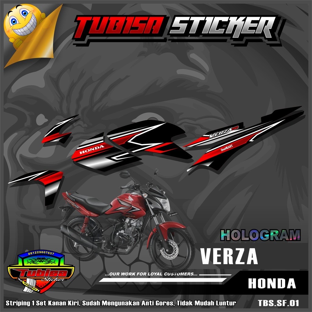 Stiker Striping Motor Verza - Stiker Sticker Striping Variasi Motor Verza. TBS.SF.01