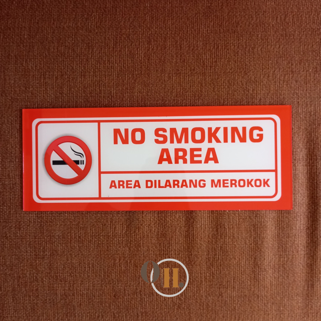 

Akrilik Dilarang Merokok - Akrilik No Smoking - Kawasan tanpa rokok