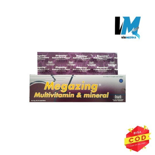 murah- MEGAZING MULTIVITAMIN DAN MINERAL / PER STRIP ISI 10 KAPLET -jaminan original✔️