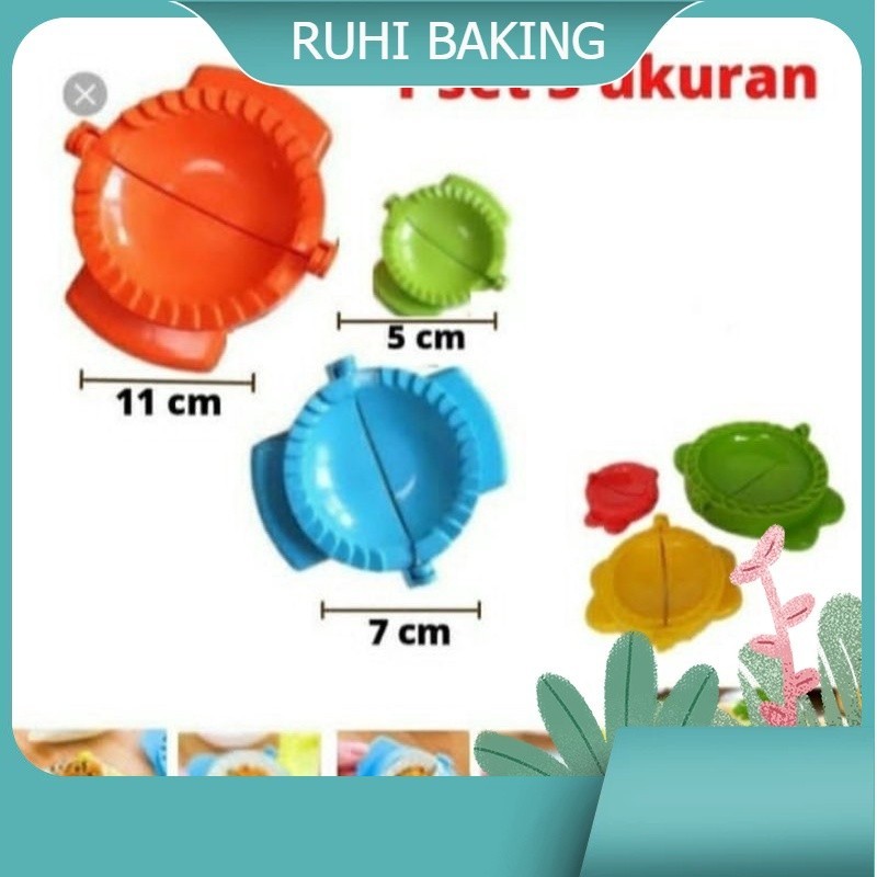 Cetakan Pastel 1 set isi 3 Besar Sedang Kecil/Cetakan Pangsit Dan Cireng/Cetakan Dumpling Gyoza/
