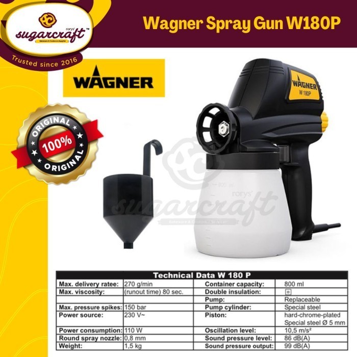 Wagner Spray Gun W180P Alat semprot kue nastar kuning telur coklat