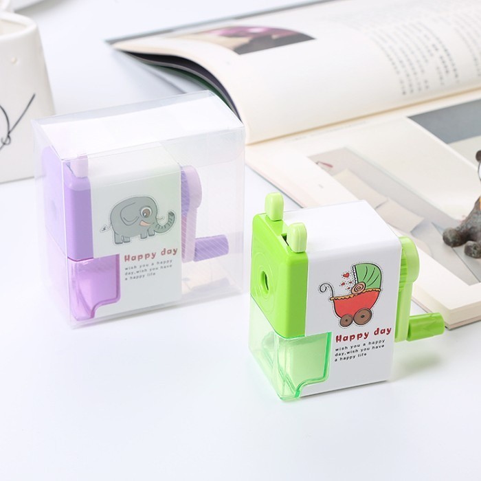 

Pengserut Pensil Sharpener Putar Karakter Warna Warni