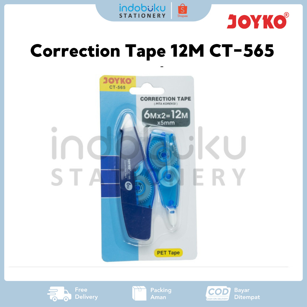 

Correction Tape Pita Koreksi Joyko 12M CT-565