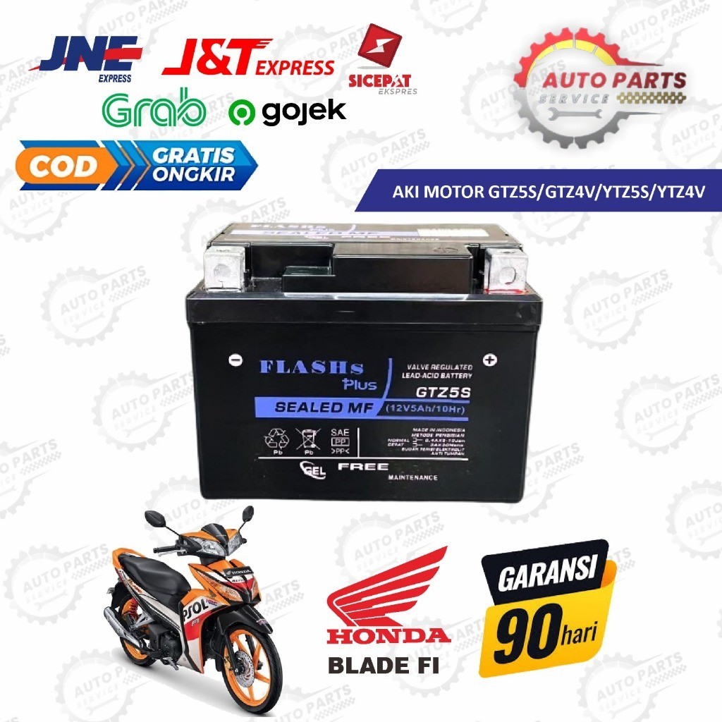 FULL KERING Aki Motor Honda Blade GTZ5S Accu Kering MF Baterai GS Metic KUALITAS PERSIS GS ASTRA - G
