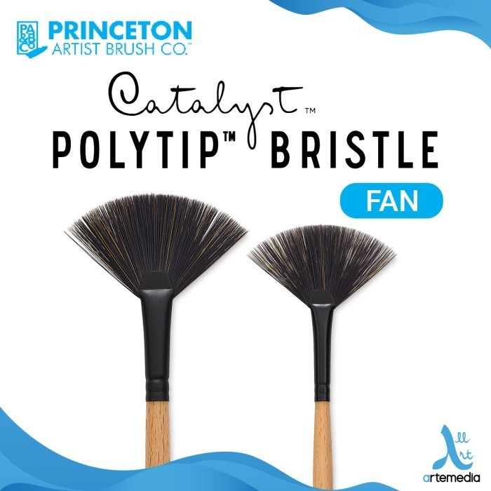 

Princeton Catalyst Polytip Bristle Fan Synthetic Brush Kuas Lukis