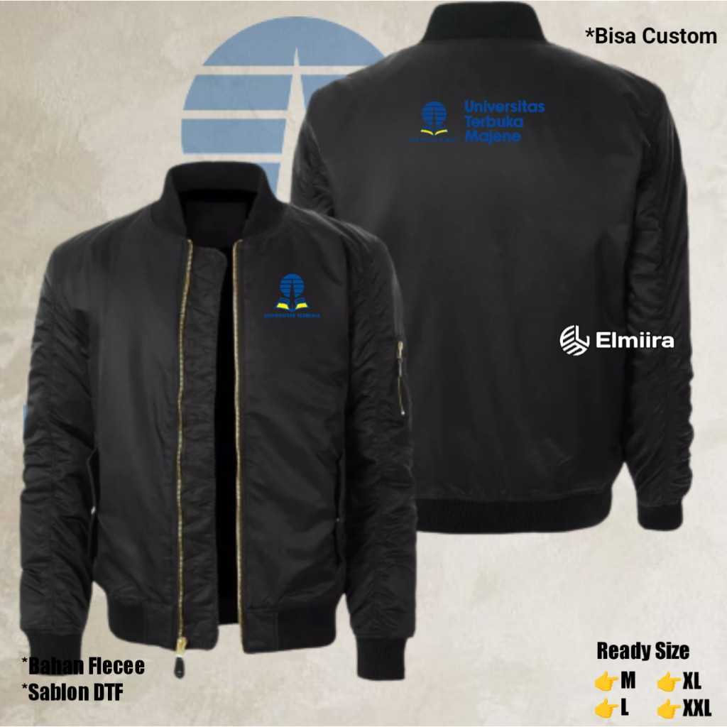 Jaket Universitas Terbuka Jaket Bomber