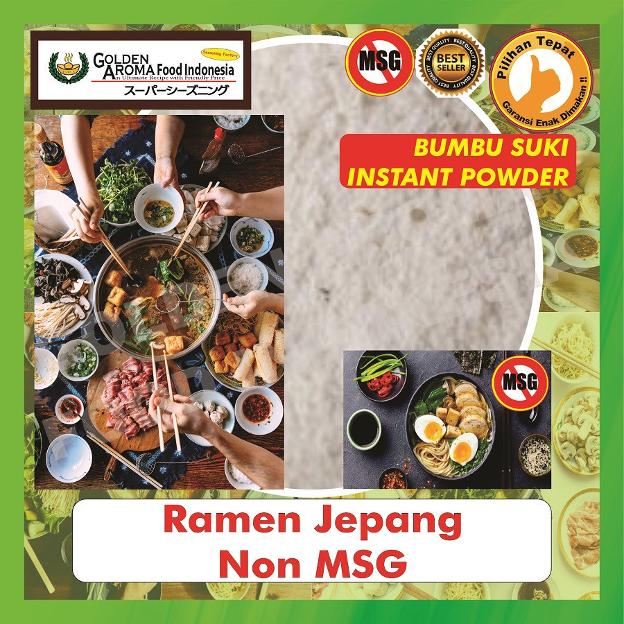 

BUMBU KUAH Ramen Jepang Non MSG 1Kg Suki Steamboat Hotpot Japanese 1 Kg Halal Soup Halal Sukiyaki