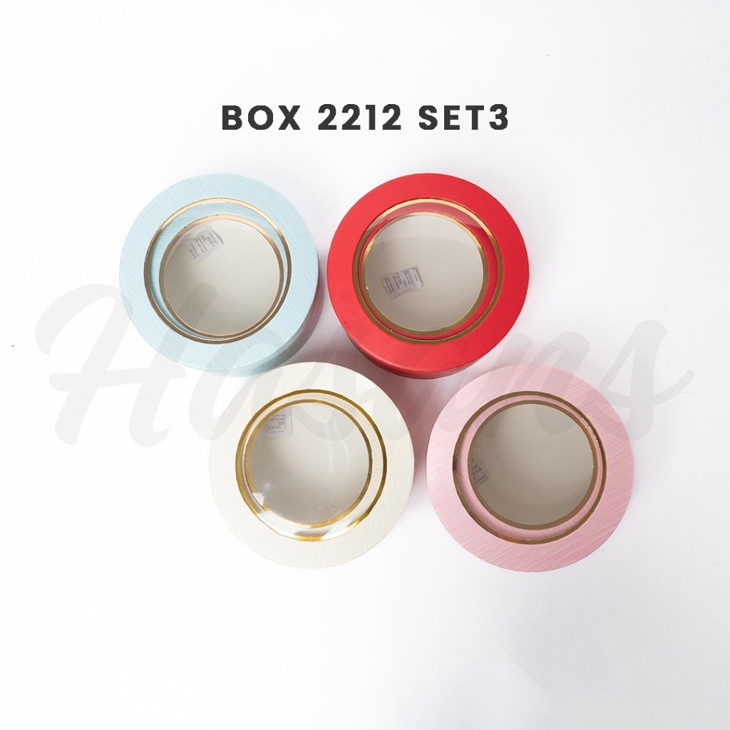 

(HASANS HOME)[1 Set] Box Kado / Kotak Hampers / Hard Box / Gift Box / Kotak Kado Hadiah / Box 2212 Set3