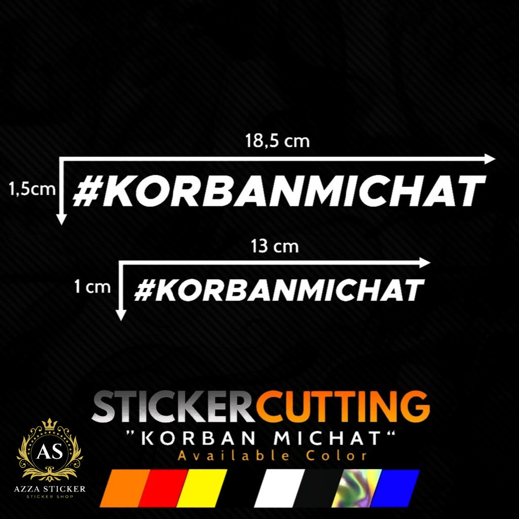 STICKER CUTTING KORBAN MICHAT STIKER VIRAL HITS