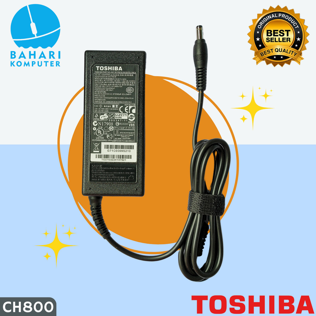Adaptor Charger Laptop Toshiba dynabook R732 R734 R731 R730 R741 65W