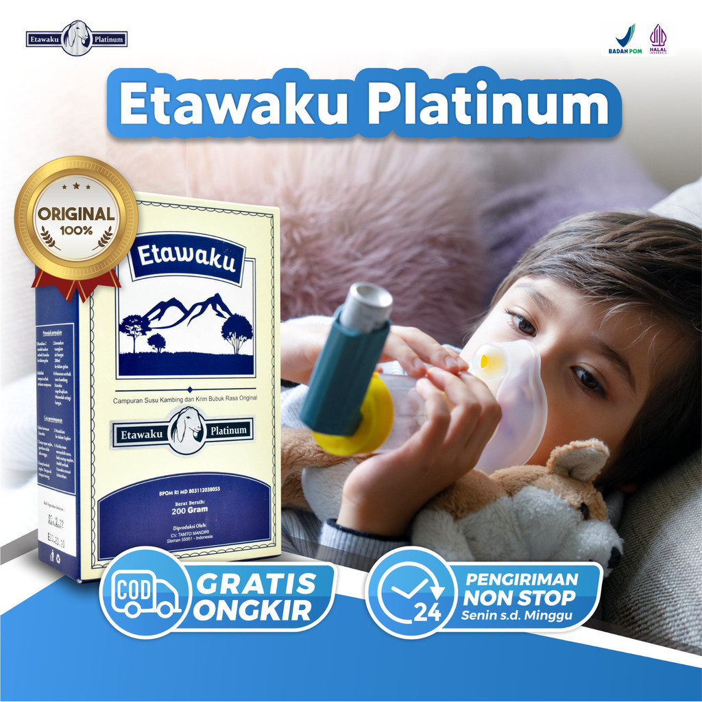 

Etawaku Platinum - Susu Kambing Etawa Murni + Krimer Bubuk yang Berkhasiat Tinggi Memiliki Kandungan Protein dan Vitamin Kompleks yang lengkap dan Rendah Lemak