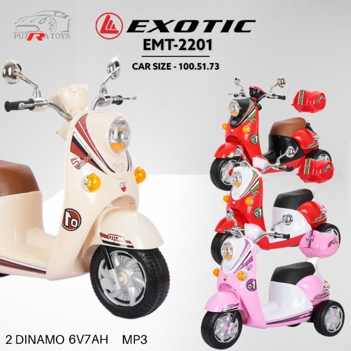 Marynt (FREE PELAPIS BAN) motor aki anak SCOOPY vespa EMT2201 EMT 2201