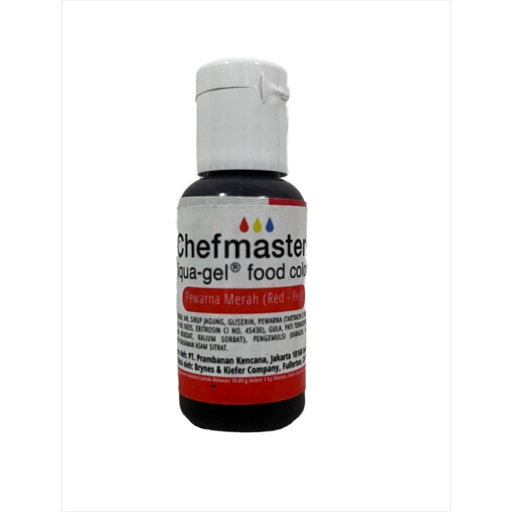 

CHEFMASTER LIQUA GEL FOOD COLOR / PEWARNA MAKANAN CHEFMASTER 20GR