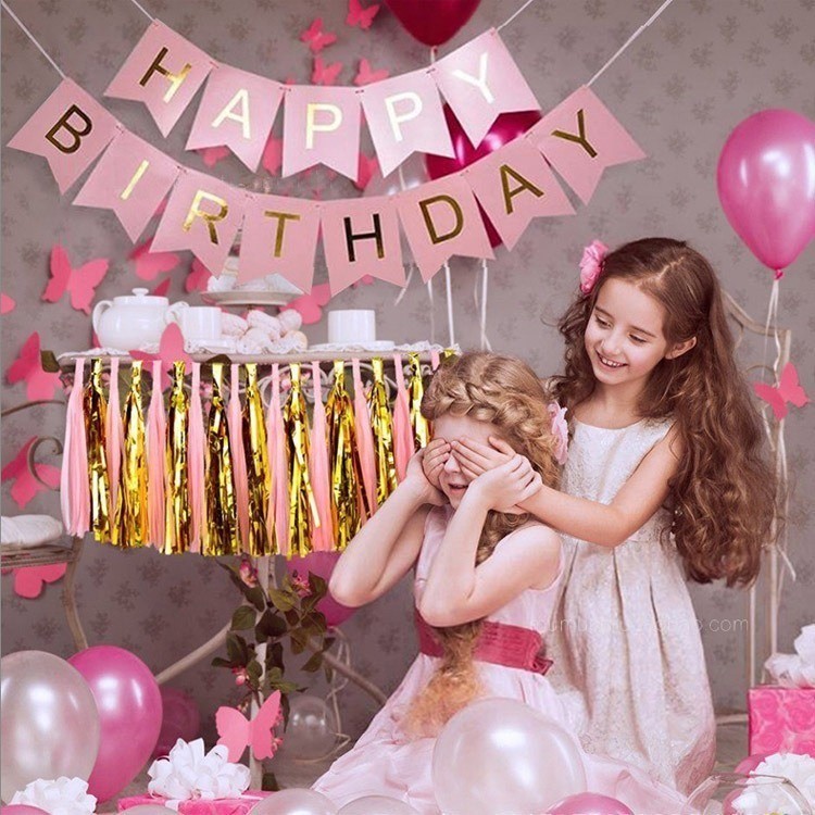 Banner Happy Birthday Warna Warni Backdrop Pesta Bendera Bunting Ultah Segilima Banner Tulisan Ulang