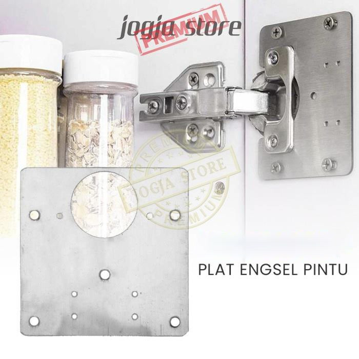 Plat Perbaikan Engsel Pintu Lemari/Plat Stainless Engsel Pintu Kabinet