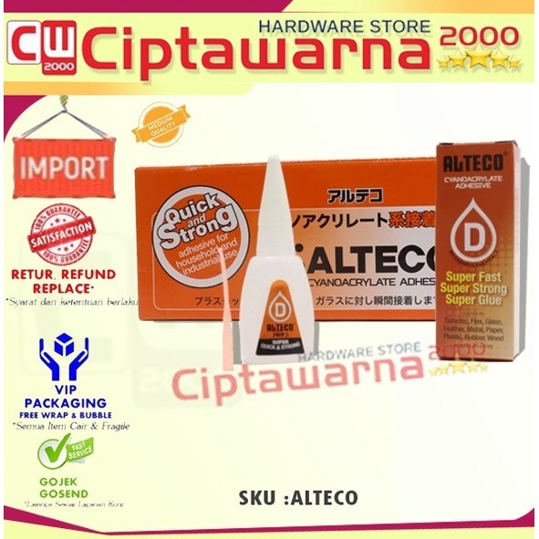 

Alteco Lem Setan Korea G Cyanoacrylate Adhesive - CwHl