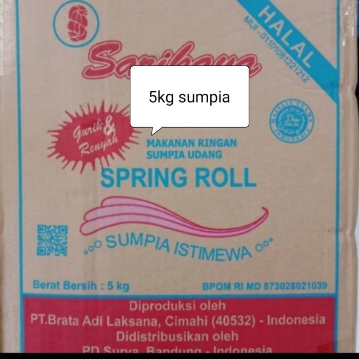 

NEW Sumpia Udang Spring Roll Sarikaya 5kg