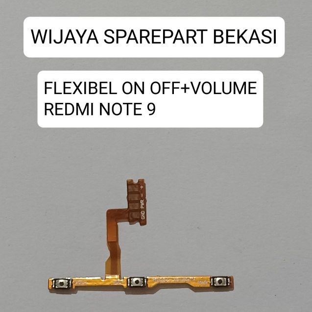 FLEXIBEL ON/OFF+VOLUME XIAOMI REDMI NOTE 9