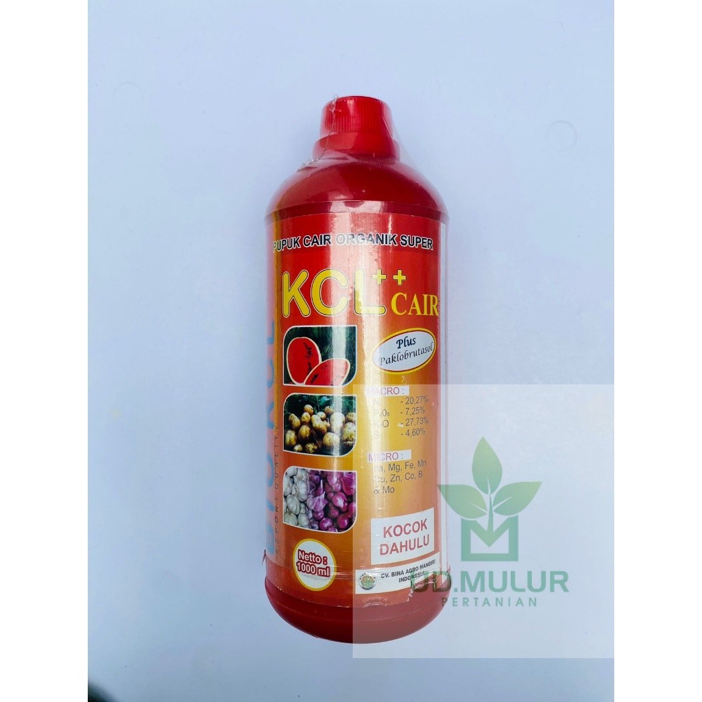 Pupuk Cair Organik super Bio KCL KCL Cair 1 Liter Bina Agro Mandiri #MLR