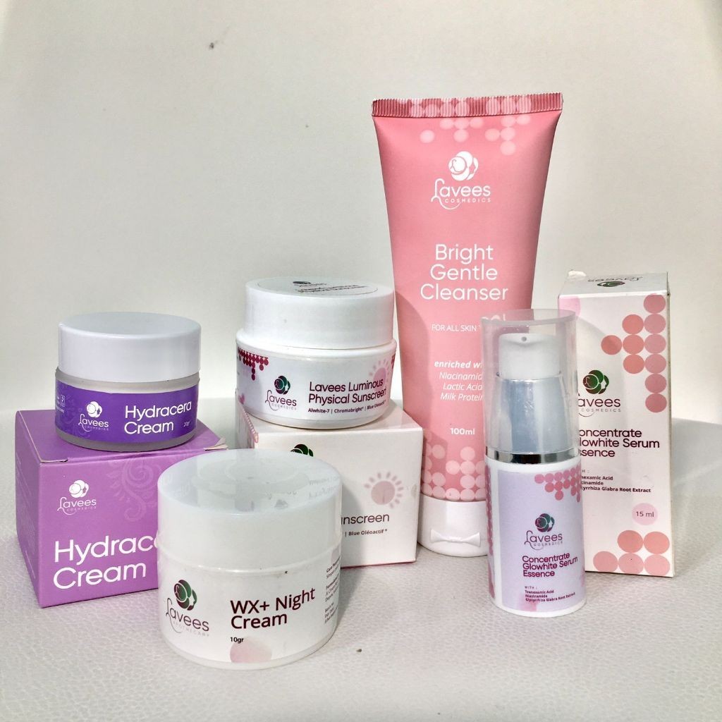 [PAKET GOLD FLEK & MELASMA GLOWHITE BRIGHTENING] By Lavees Cosmedics Mengatasi Melasma dan Flek Hita