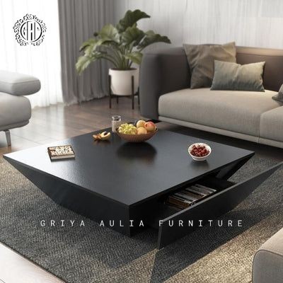 COFFE TABLE MINIMALIS - MEJA TAMU KAYU JATI MINIMALIS - MEJA KOTAK