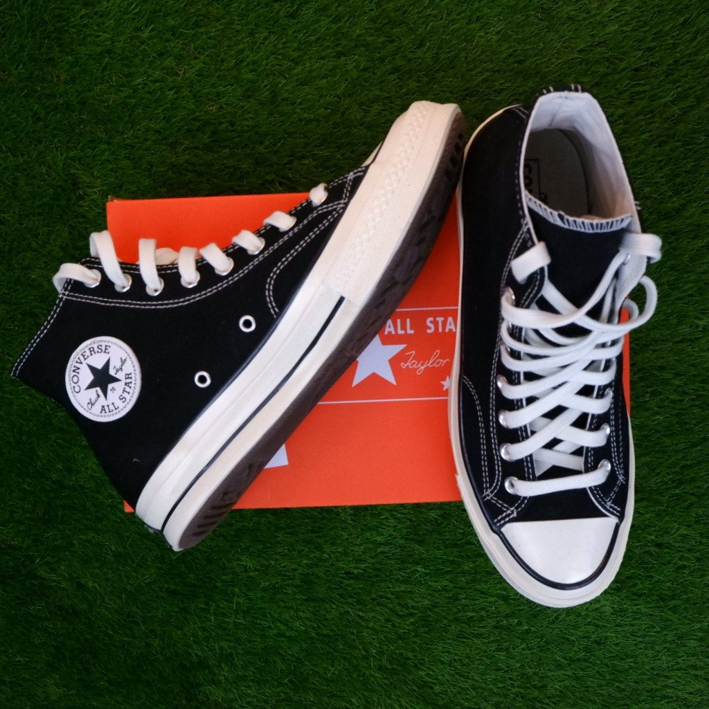 Converse Hitam Putih 70s High Tinggi Sepatu All Star  Kasual Spatu Convers Sneakers Pria wanita Casu