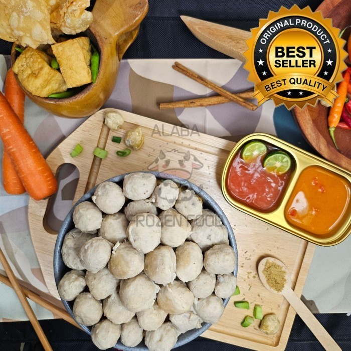 

Bakso Sapi Halus ALABA FROZEN Isi 20 Pcs - Home Made Premium Bandung