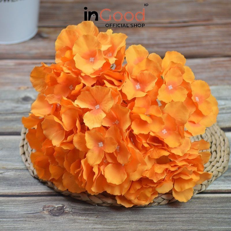 IN GOOD - HYDRA 48cm Bunga Hydrangeas Bouquet/Bunga Palsu Tanaman Dekorasi Rumah