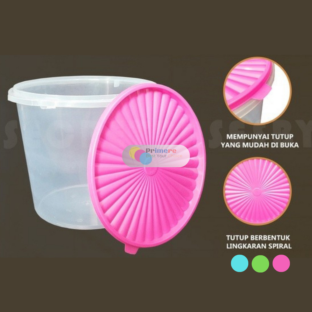 Toples Plastik Bening Besar 10 Liter Kedap Udara / Wadah Kue Kering Kerupuk Peyek