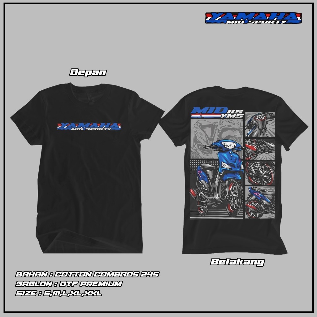 KAOS YAMAHA MIO SPORTY  - KAOS PESONA MIO - KAOS YAMAHA RACINg