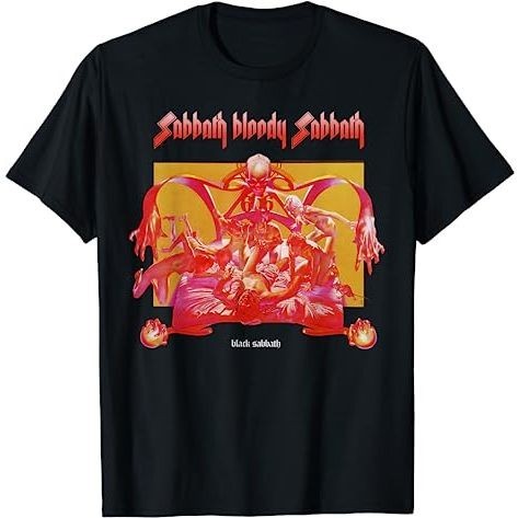 BAJU DISTRO Black Sabbath Official Sabbath Bloody Sabbath Bright T-Shirt