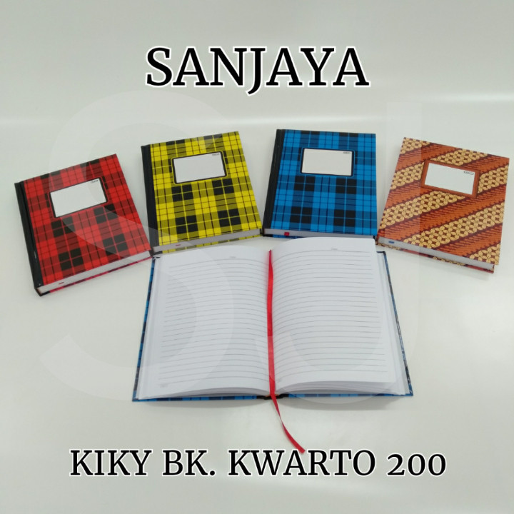 

(HASANS HOME)Kiky Buku Kwarto Kas 200 Lembar / Buku Kas Hard Cover / Buku Catatan / Kiky Bk. Kwarto 200