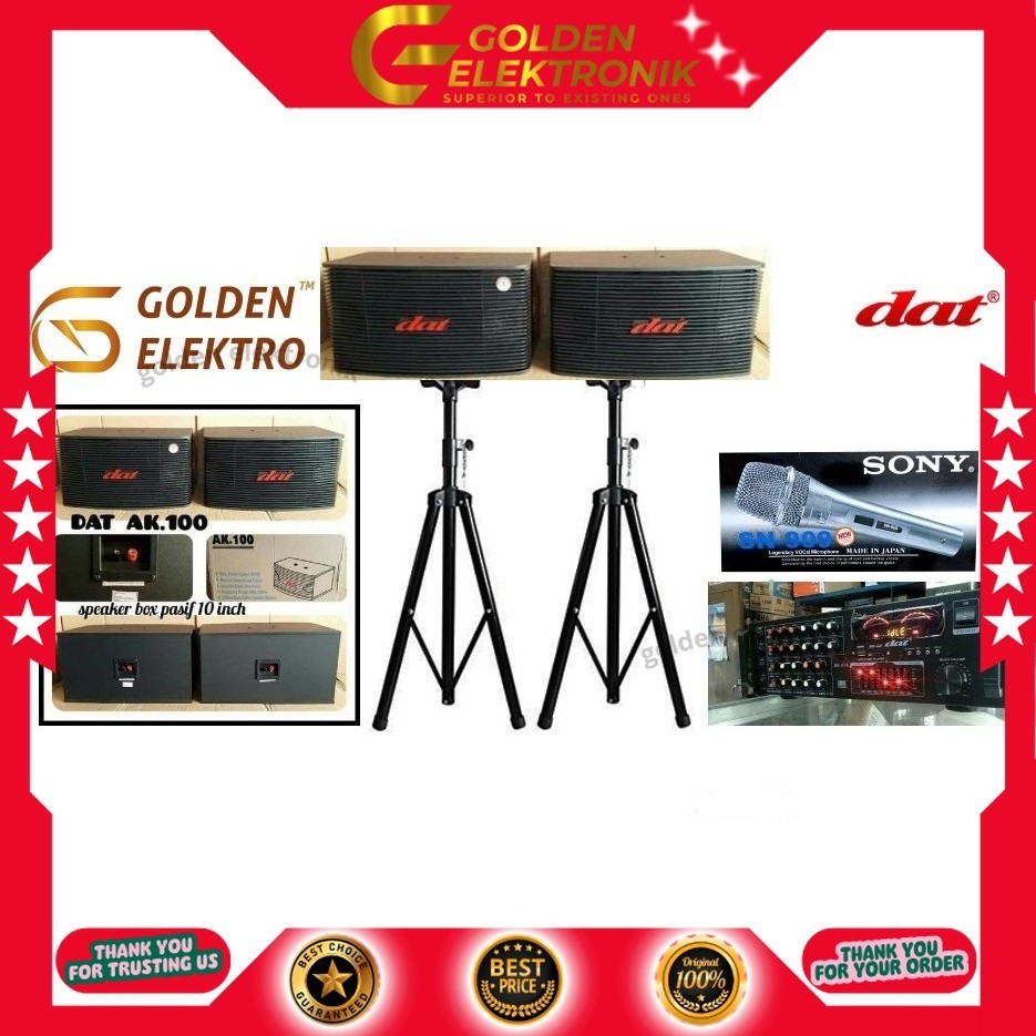 PAKET KARAOKE SPEAKER DAT 10"