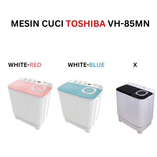 MESIN CUCI TOSHIBA VHH85MN MESIN CUCI TOSHIBA 2 TABUNG 8,5KG