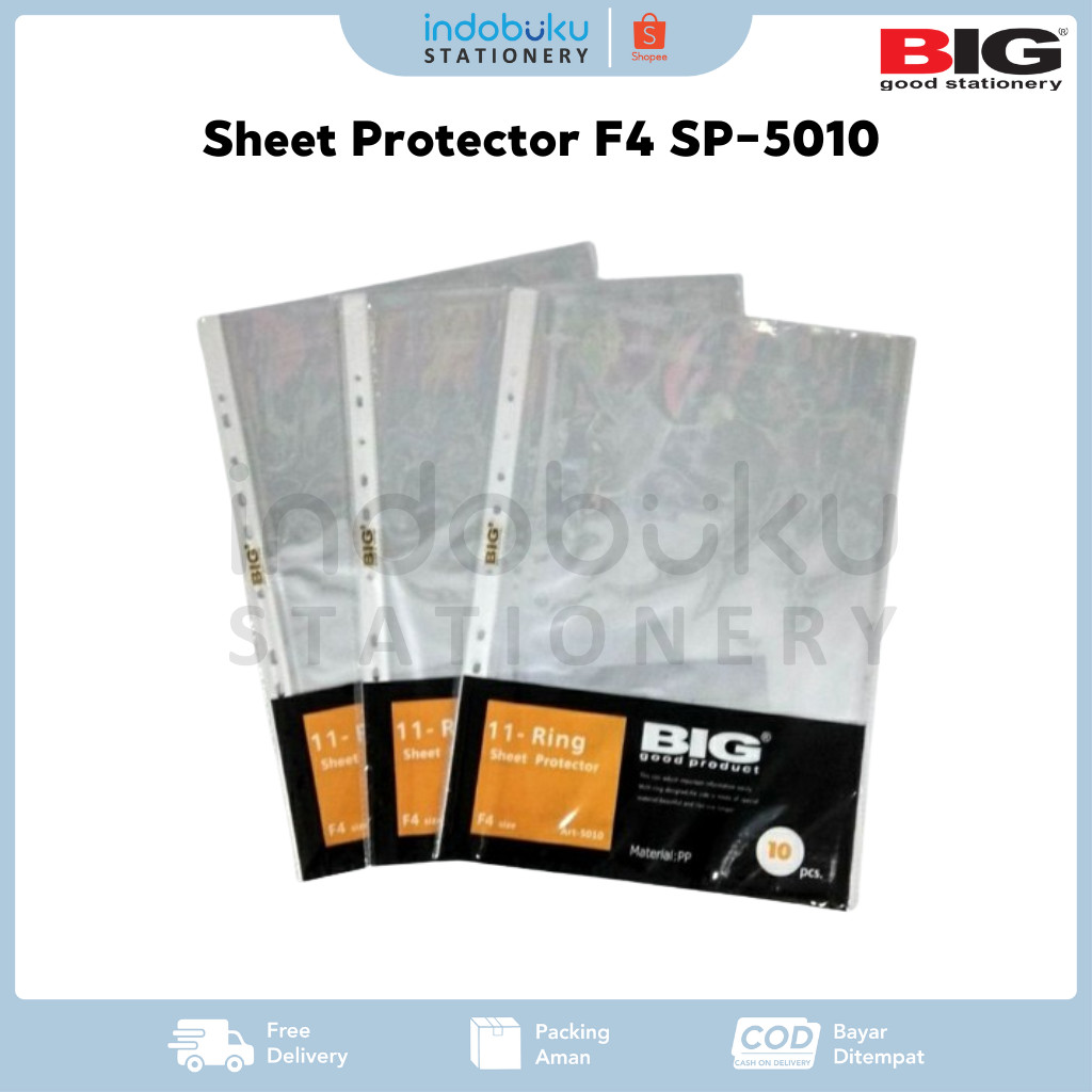 

Sheet Protector F4 BIG SP-5010 PP POCKET - 10 pc