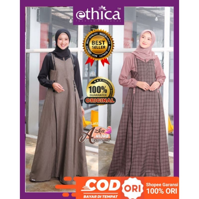 GAMIS ETHICA AYUMI 410/ TERBARU ORIGINAL / GAMIS SIMPLE ELEGAN / GAMIS REMAJA / GAMIS KEKINIAN / GAM