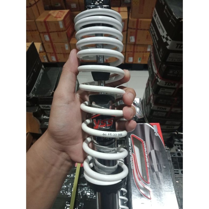SHOCK YSS TOP UP ALL NEW 360MM RX KING SHOGUN SMASH RX KING SUPRA X CHROME WHITE