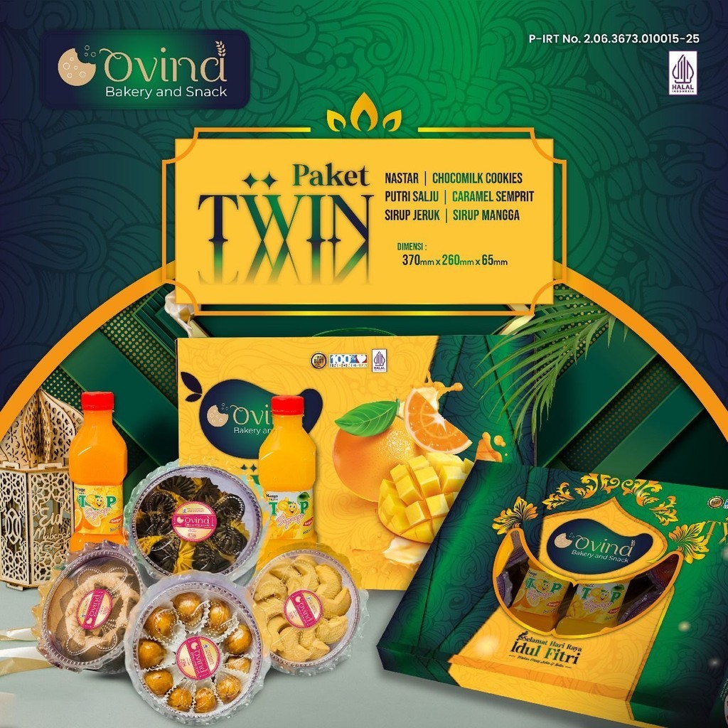 

Hampers Lebaran Idul Fitri OVINA / Kue Kacang Ramadhan / Parcel Premium