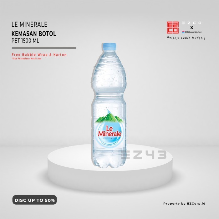 

LE MINERALE KEMASAN BOTOL 1500 ML / 1.5 LITER