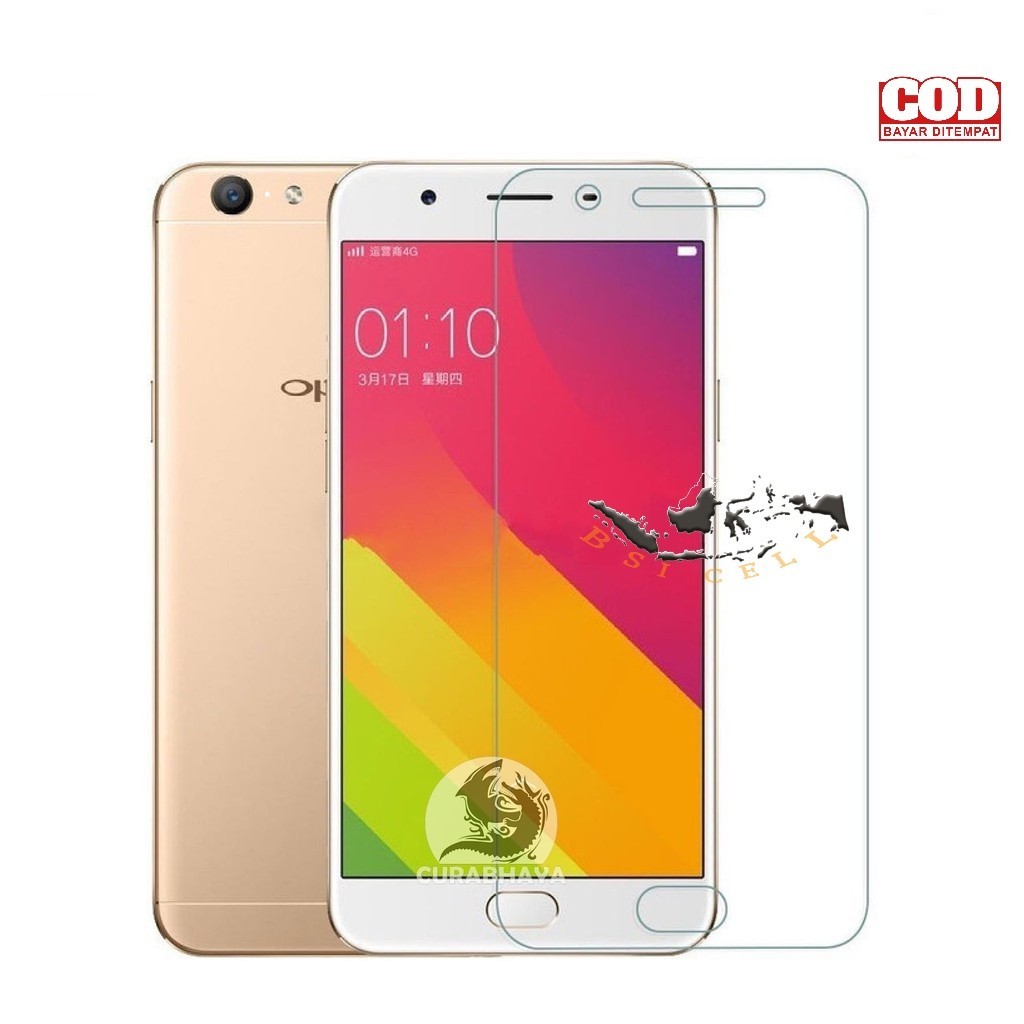 TEMPERED GLASS FULL LAYAR OPPO A57 CPH1701 PELINDUNG LAYAR DEPAN/ANTI GORES LAYAR FULL