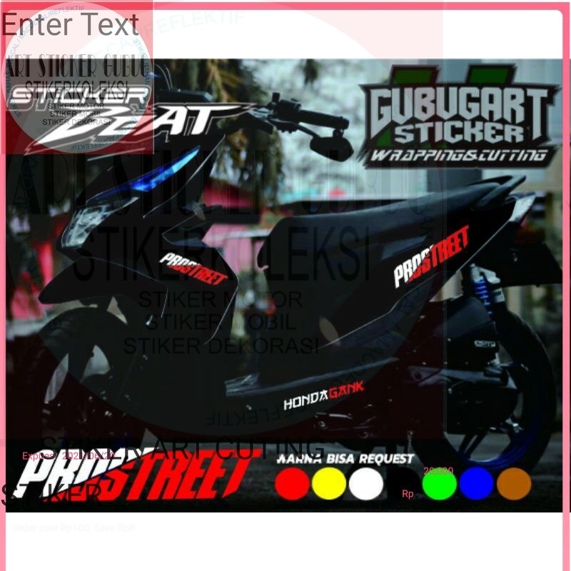 STICKER BEAT/STRIPING/LIS/CUTTING MOTOR BEAT PROSTREET KEREN VIRAL