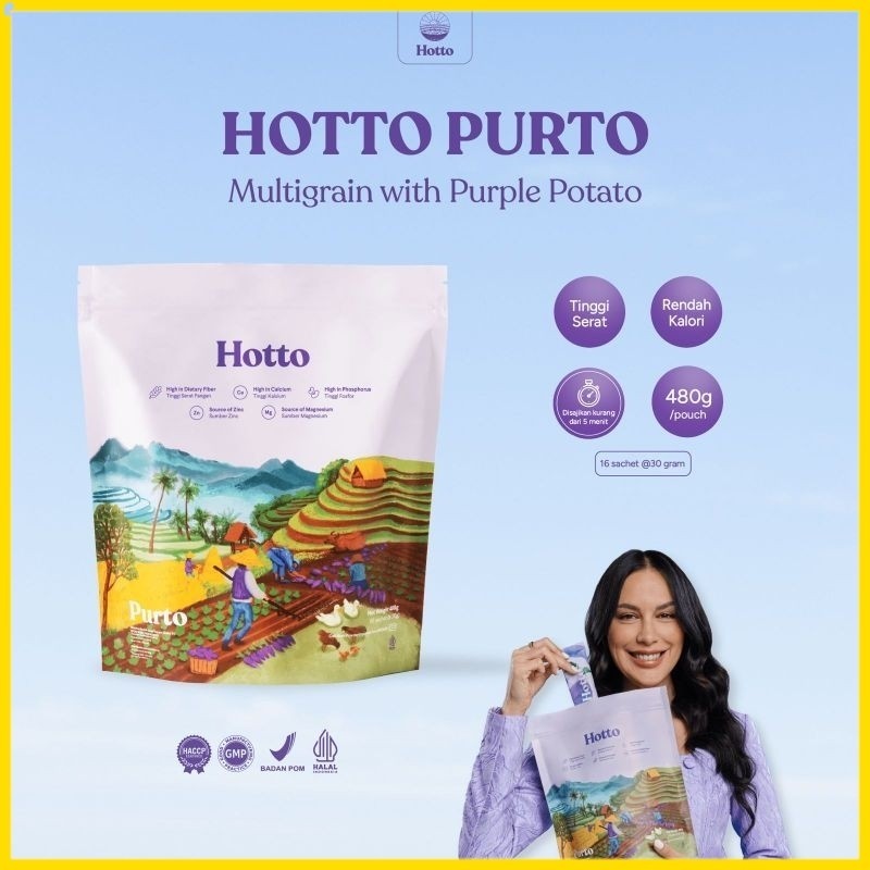 

1 POUCH Hotto Purto Multigrain with Purple Potato (16 Sachet) RENA