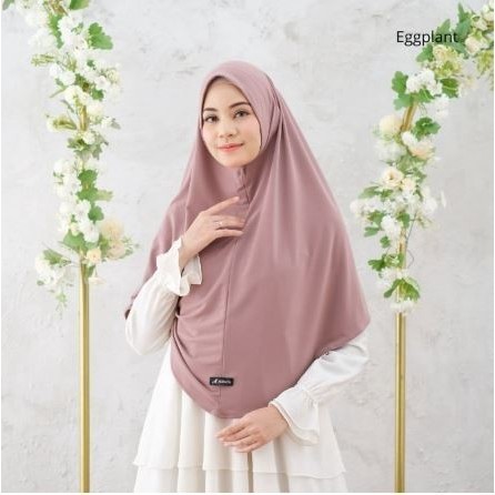 Naura Instant - Hijab Instant Jersey - Albata Hijab - Naura Eggplant