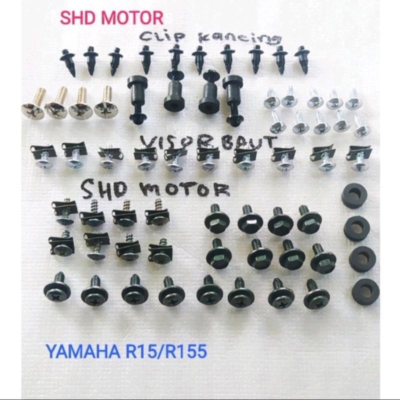 Baut lengkap fullset body yamaha R15 / R155. baut full body yamaha R15 / R155