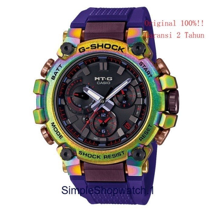 Original 100% Jam Tangan Pria Casio G-Shock MTG-B3000PRB-1ADR Aurora Garansi Resmi 2 Tahun